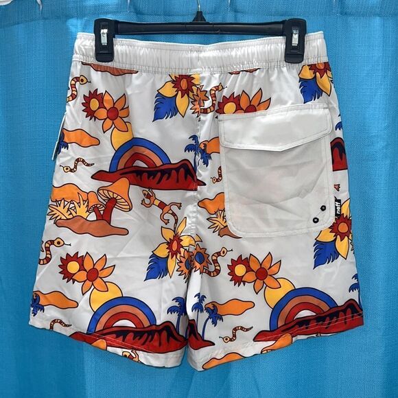 Neff Retro shorts gray orange blue - Picture 3 of 3